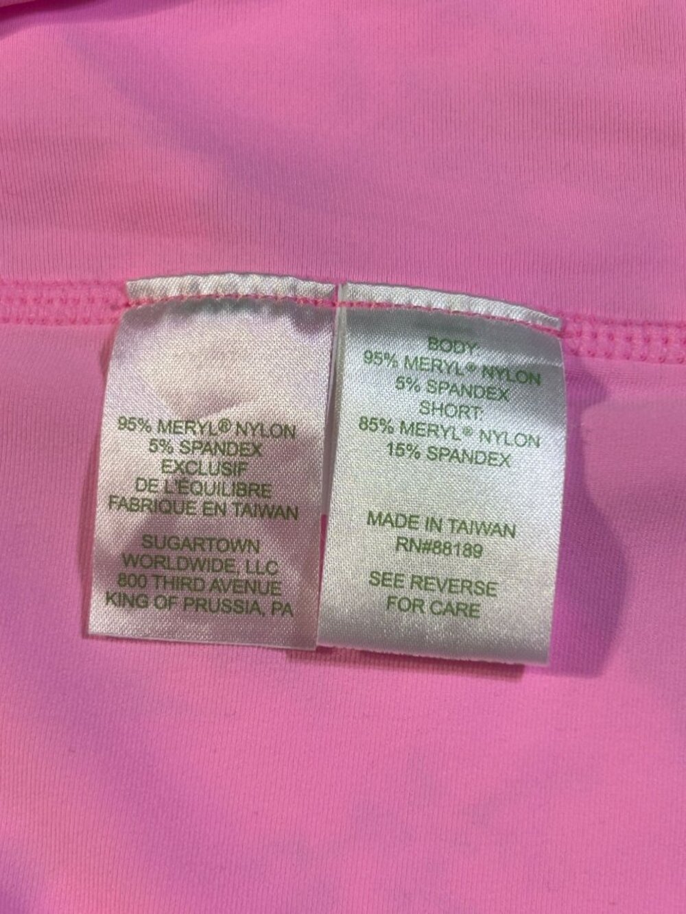 Lilly Pulitzer Women's Pink and Green Nylon Luxletic Skirt Size XL 3466 - Picture 6 of 9